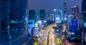 Suasana Kota saat malam